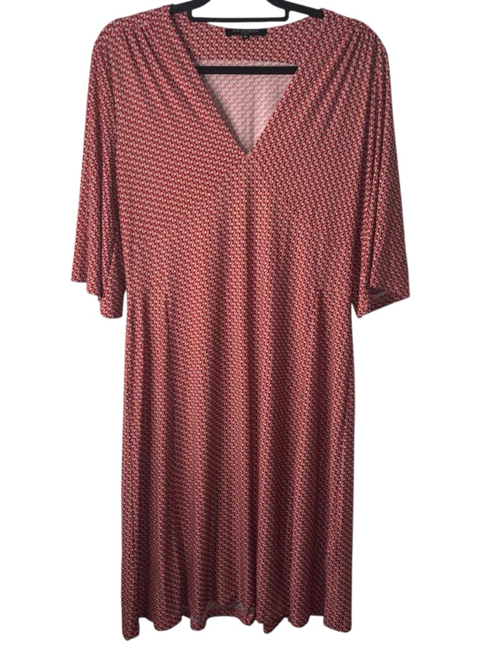 Ilse Jacobsen Vivid Geo Print Midi Dress Size XL Formal Business Casual